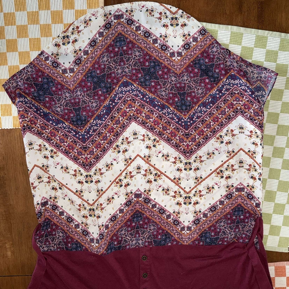 Rewind Multicolor Chevron Blouse